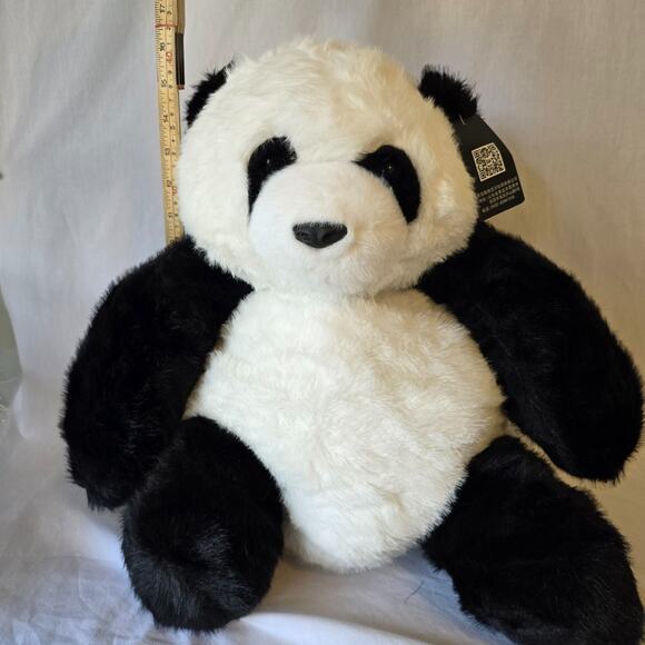 Hugs Baby Plush Toy Panda Bear Black White 15.75" x 15.75" x 13" NWT - Picture 12 of 16